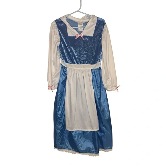 belle dress blue and white S Light Blue Dress With Cape main image 1